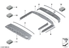 Кассета складного верха Пд