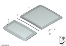 Стеклянная крышка панорамной крыши