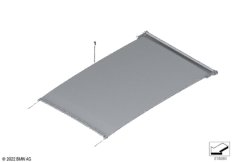 Шторка панорамной стеклянной крыши