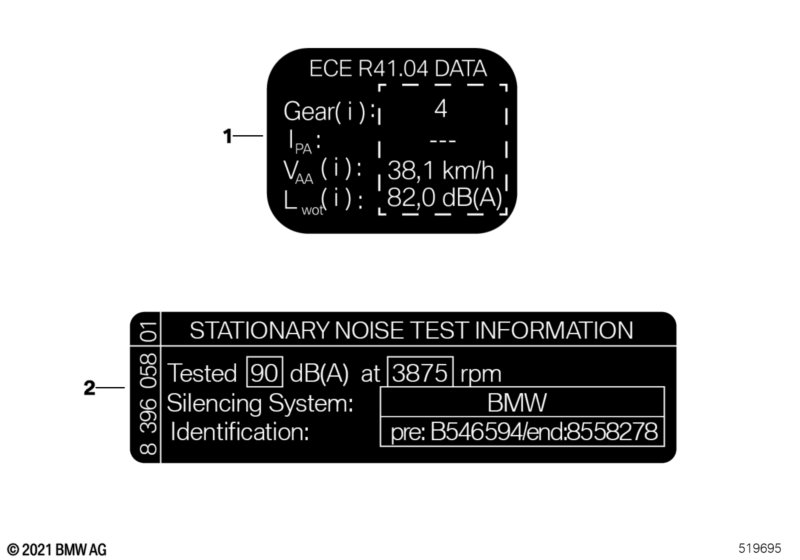 Шильдик "Gerдuschvorschrift"