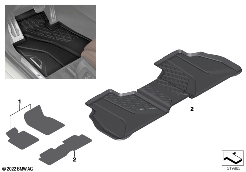 Ножные коврики всепогодные Зд