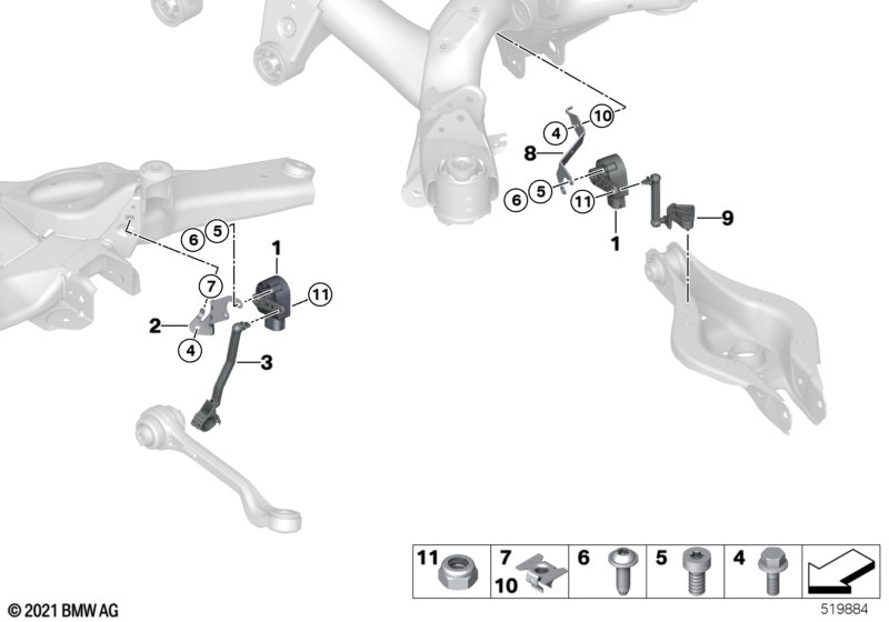 G20/G26 фиксатор датчика дорожного просвета