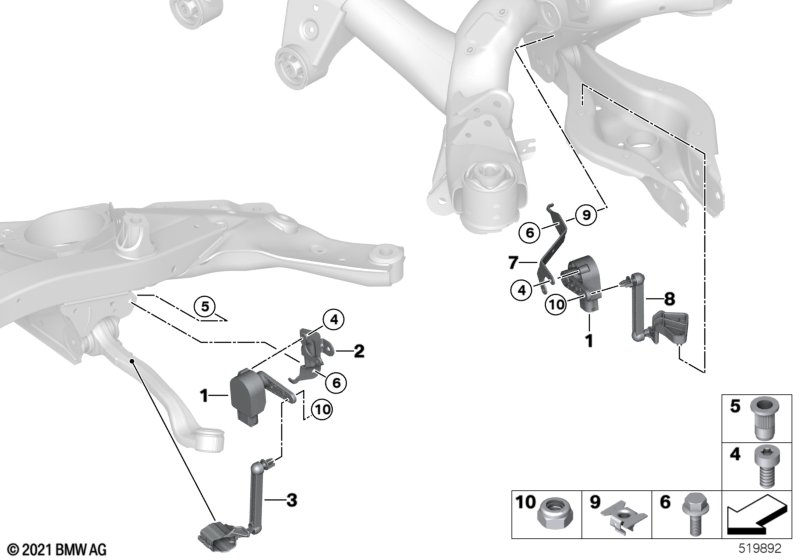 Датчик регулировки угла наклона фар