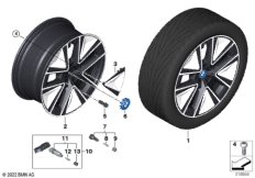 BMW л/с диск Aerodynamik 884 - 19"