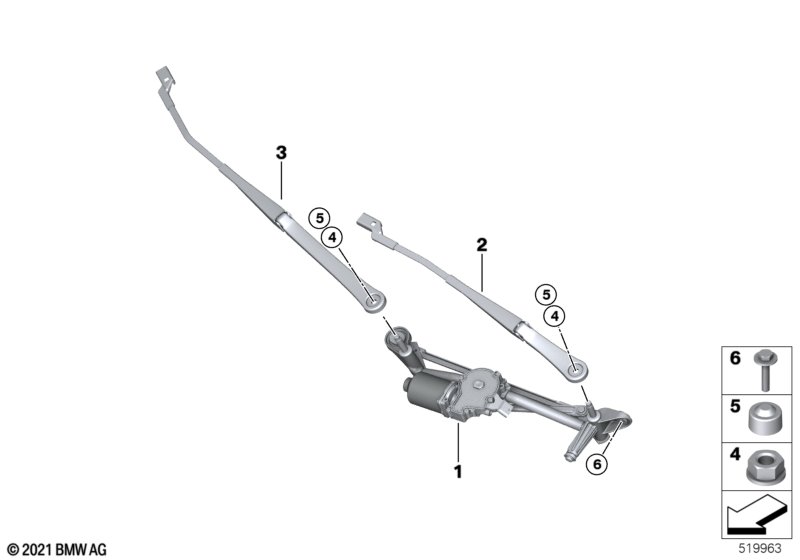 Детали стеклоочистителя