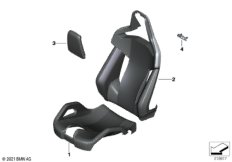 Обивка спинки спорт.сиден.M Individual