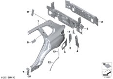 Крыло/облицовка задней части