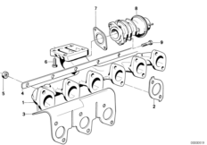 Выпускной коллектор-рециркуляция ОГ