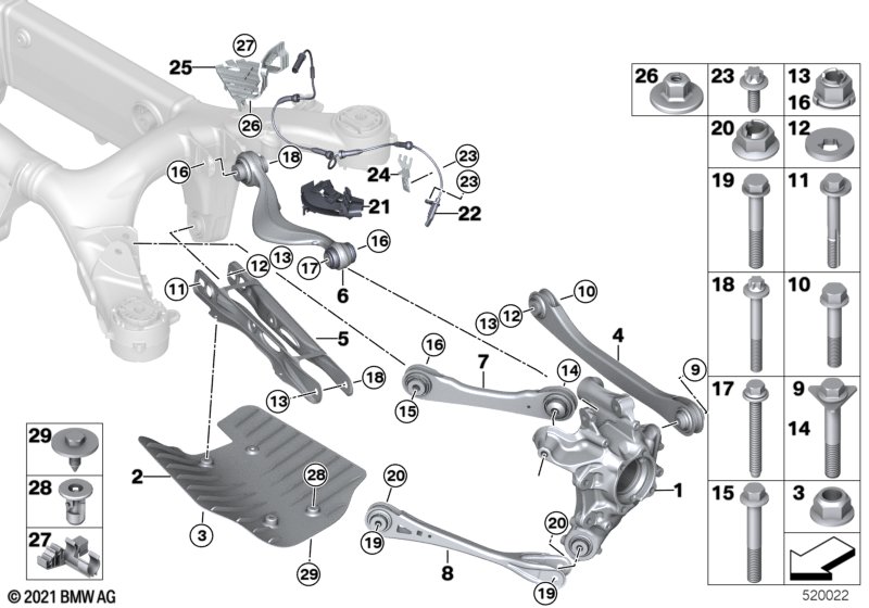 G01 кулак задний правый