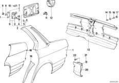 Крыло/облицовка задней части