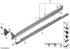 Накладка порог / арка колеса