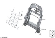 Каркас спинки переднего сиденья