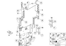 Элементы крепления CD-чейнджера