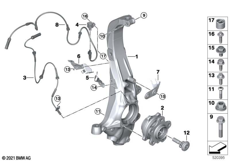 Пов.опора/подш.ступ.пер.колеса полн.пр.