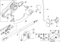 Привод двери/замок двери Пд