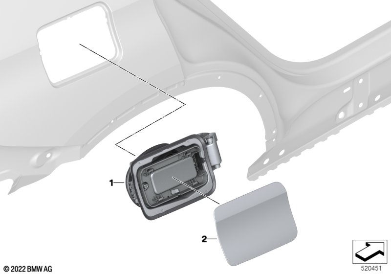 Заслонка заливного отверстия
