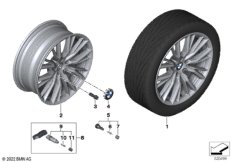BMW л/с диск со сдвоен.спицами 796 - 18"