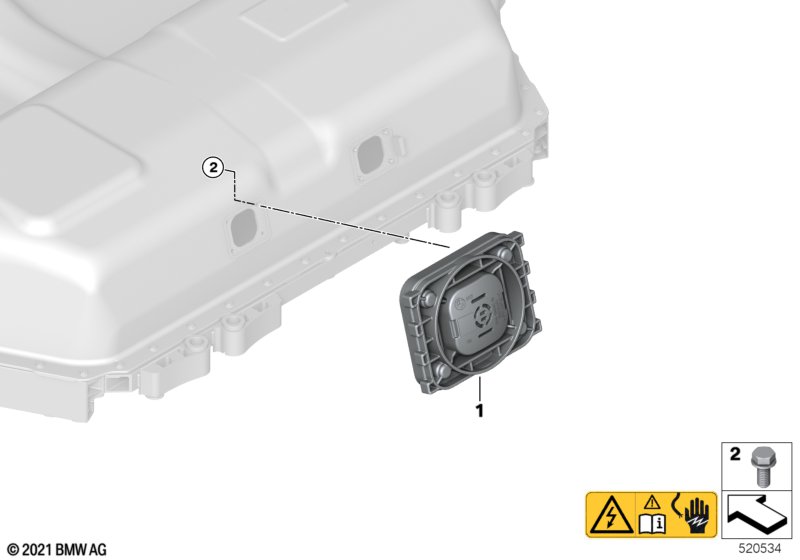 Блок отвода газа высоковольтн.накопит.