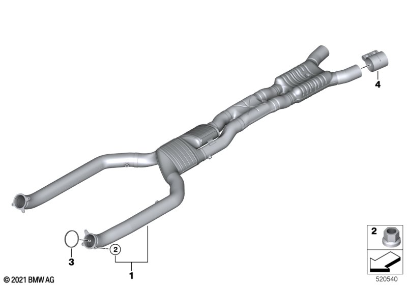 Передняя система выпуска ОГ
