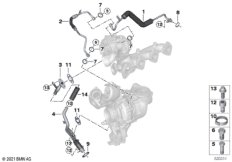 Подача масла турбонагнетателя