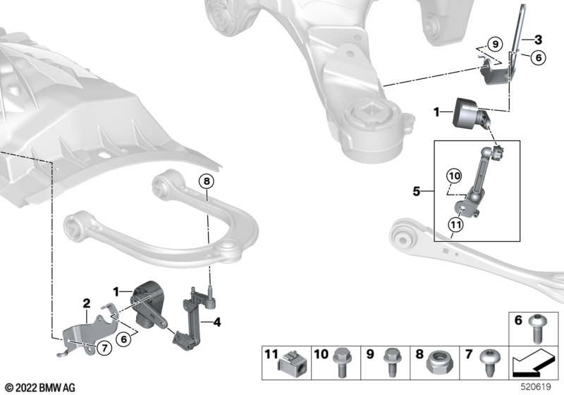 Датчик регулировки угла наклона фар