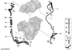 Подача масла турбонагнетателя