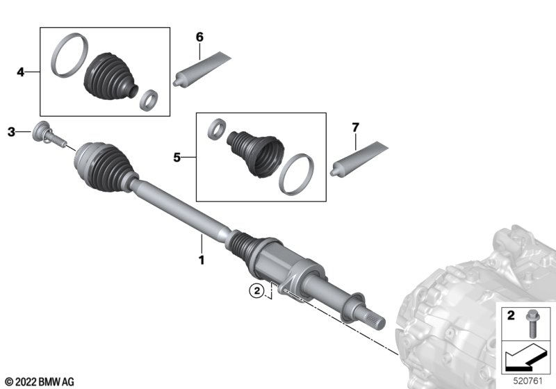 Вых.вал прав.передний / полный привод