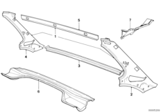 Рама заднего стекла