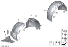 Защитный кожух колесной ниши