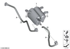 Фильтр с акт.углем/вентил.с.подачи топл.