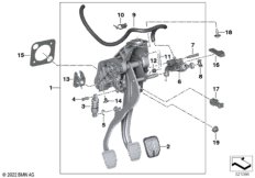 Педальный механизм для а/м с МКПП