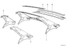 Рама заднего стекла
