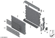 Крепеж радиатора охлаждающей жидкости