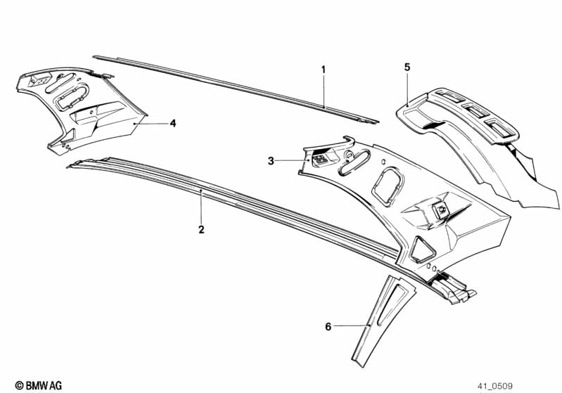 Рама заднего стекла