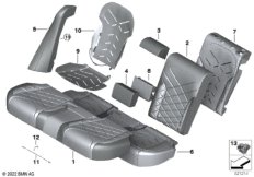 Мягкая часть и обивка заднего сиденья