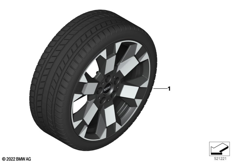 Колесо RDCi в сборе внедорожн.Jet Black