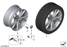 BMW л/с диск со сдвоен.спицами 903 - 19"