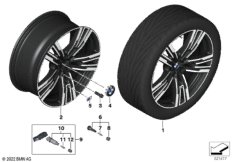 BMW л/с диск звездообр.сп.908M - 21"