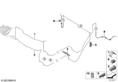 Трубопровод тормозного привода Зд