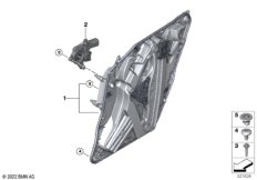 Механизм перемещения стекла двери Зд