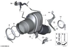 Катализатор рядом с двигателем