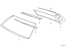 Рама заднего стекла