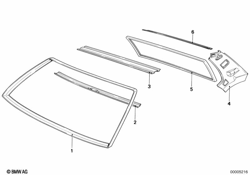 Рама заднего стекла