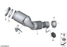 Катализатор рядом с двигателем