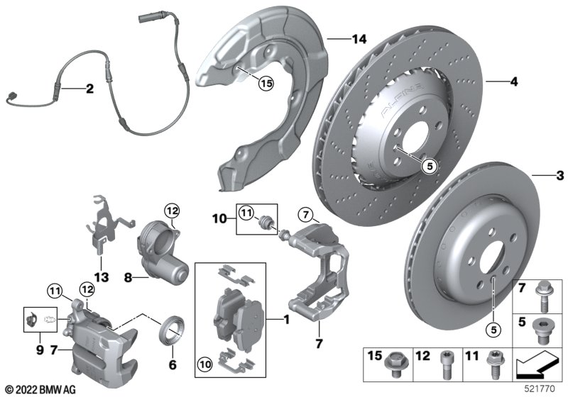 G31/G32 датчик износа колодок задний