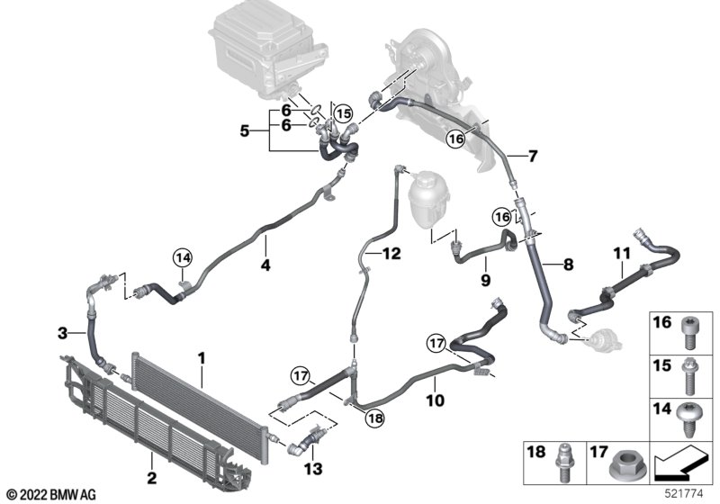 Контур сист.охлаждения в/вольтн.системы