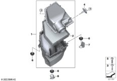 Глушитель шума всас./смен.элем.фил./HFM