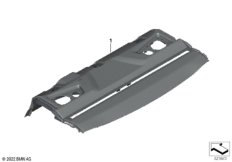 JK Ed.полка за задн.сид..Alcant., KA602