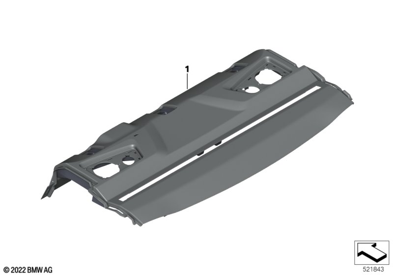 JK Ed.полка за задн.сид..Alcant., KA602