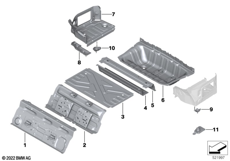 Дополнит.элементы пола багажника